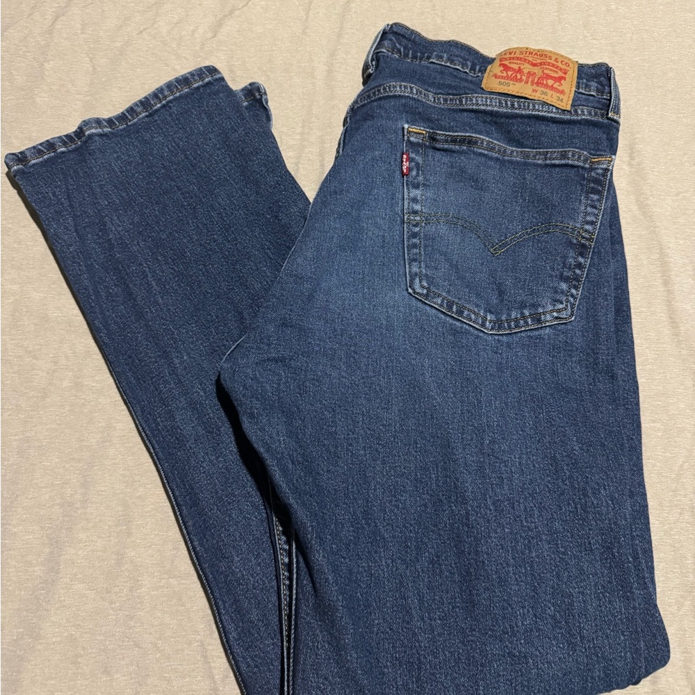 Levi's Blue Straight Jeans Timeless Design
